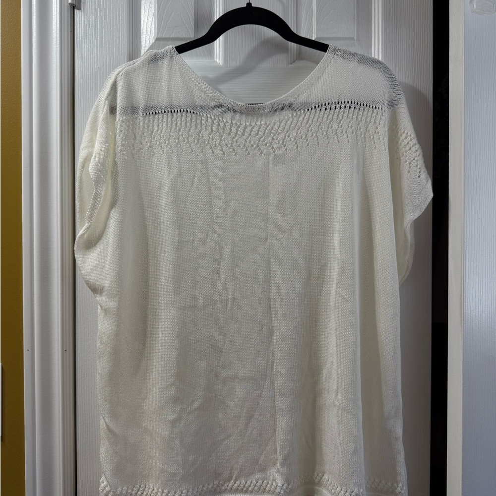 NWOT Elegant White Women's Top